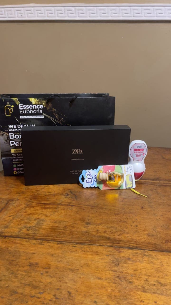 zara perfume gift set 4 in 1.
