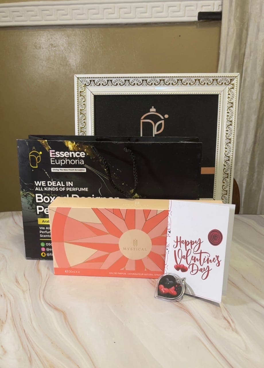 Valentine perfume gift package