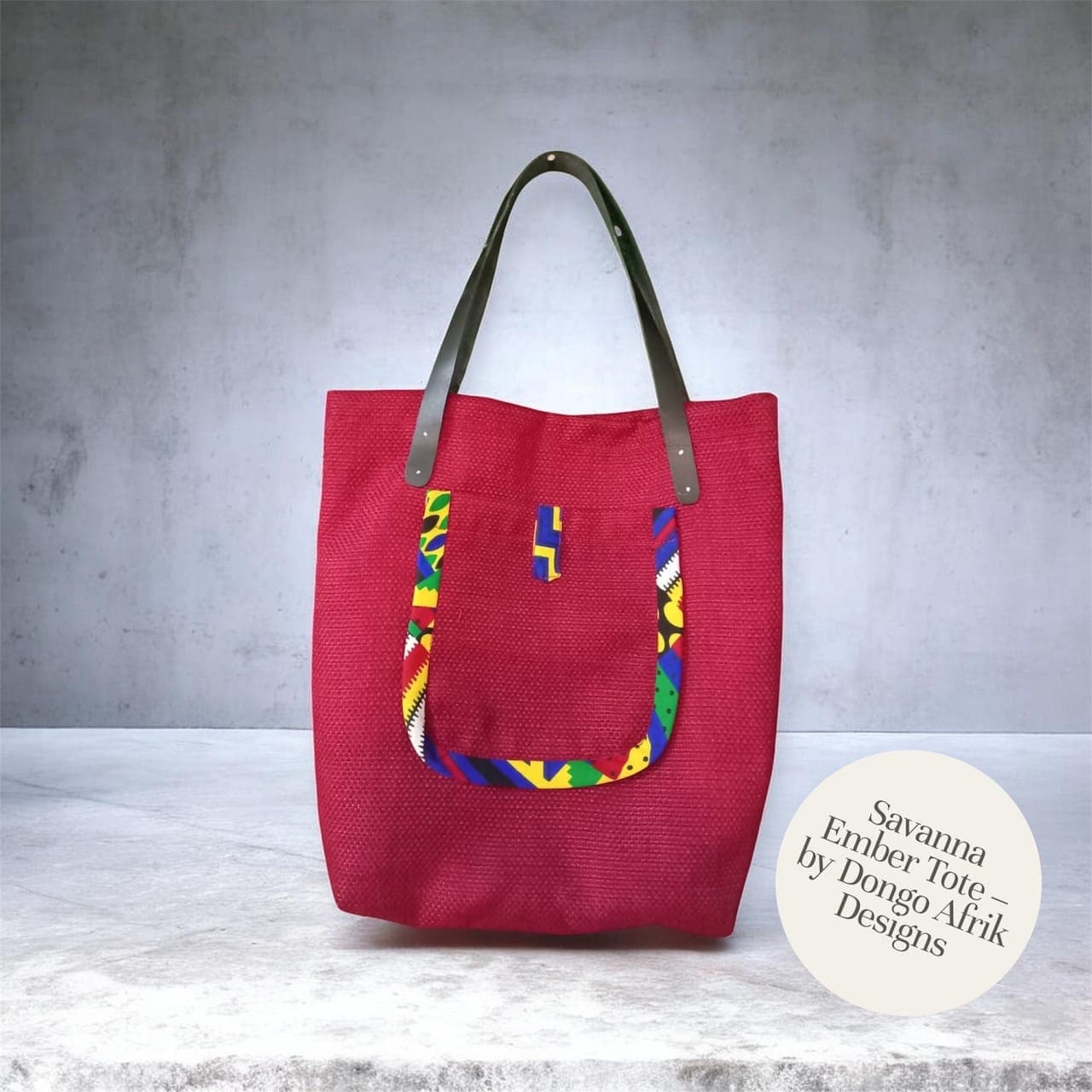 Savanna Ember Tote – by Dongo Afrik Designs