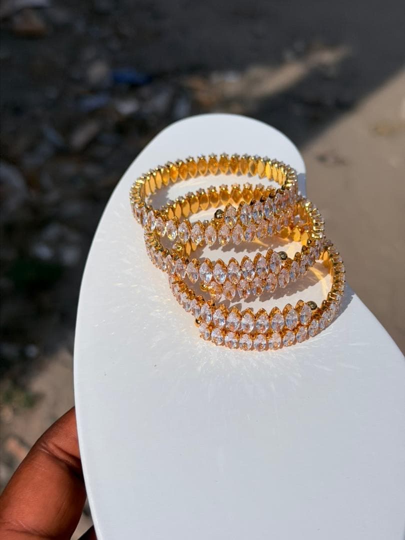 Gold Zircon Bracelet